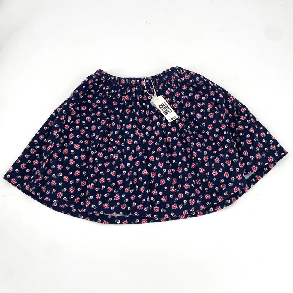 BONTON NWT Framboise Floral Valentines Day Heart Skirt - Picture 2 of 7